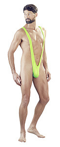 Boratky Svenjoyment Mankini M/L neónovo zelenej