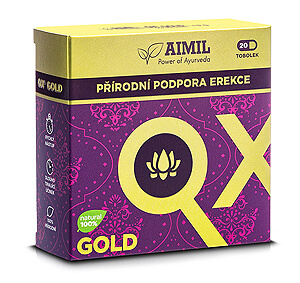 QX Gold 20 kapsúl, plné balenie prírodný doplnok stravy na podporu erekcie