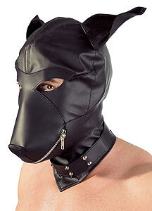 Psie maska so zipsom Fetish Collection Dog Mask