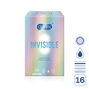 Durex Invisible Superthin (16ks), ultra tenké kondómy