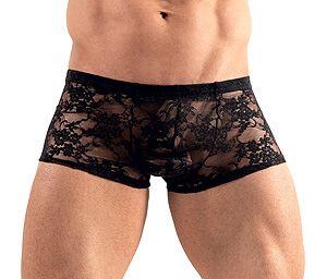 Svenjoyment Lace Pants (Black), pánske boxerky z čipky