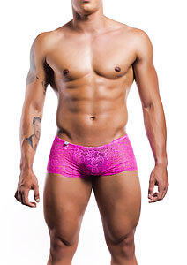 MOB Rose Lace Boy Shorts (Pink), pánske čipkované šortky