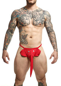 MOB Elephant Thong (Red), pánske tangá slon