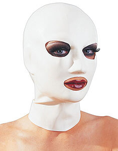 Latexová maska biela