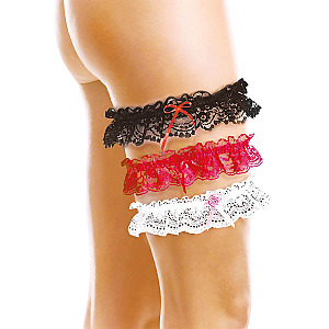 SoftLine Collection Garter (Red), elegantný podväzok