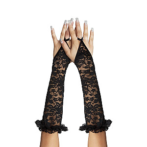 SoftLine Collection Gloves (Black), čipkované rukavice