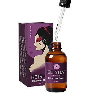 Geisha Elixir Love Drops Tokyo Muze (50 ml), hrejivé masážne kvapky