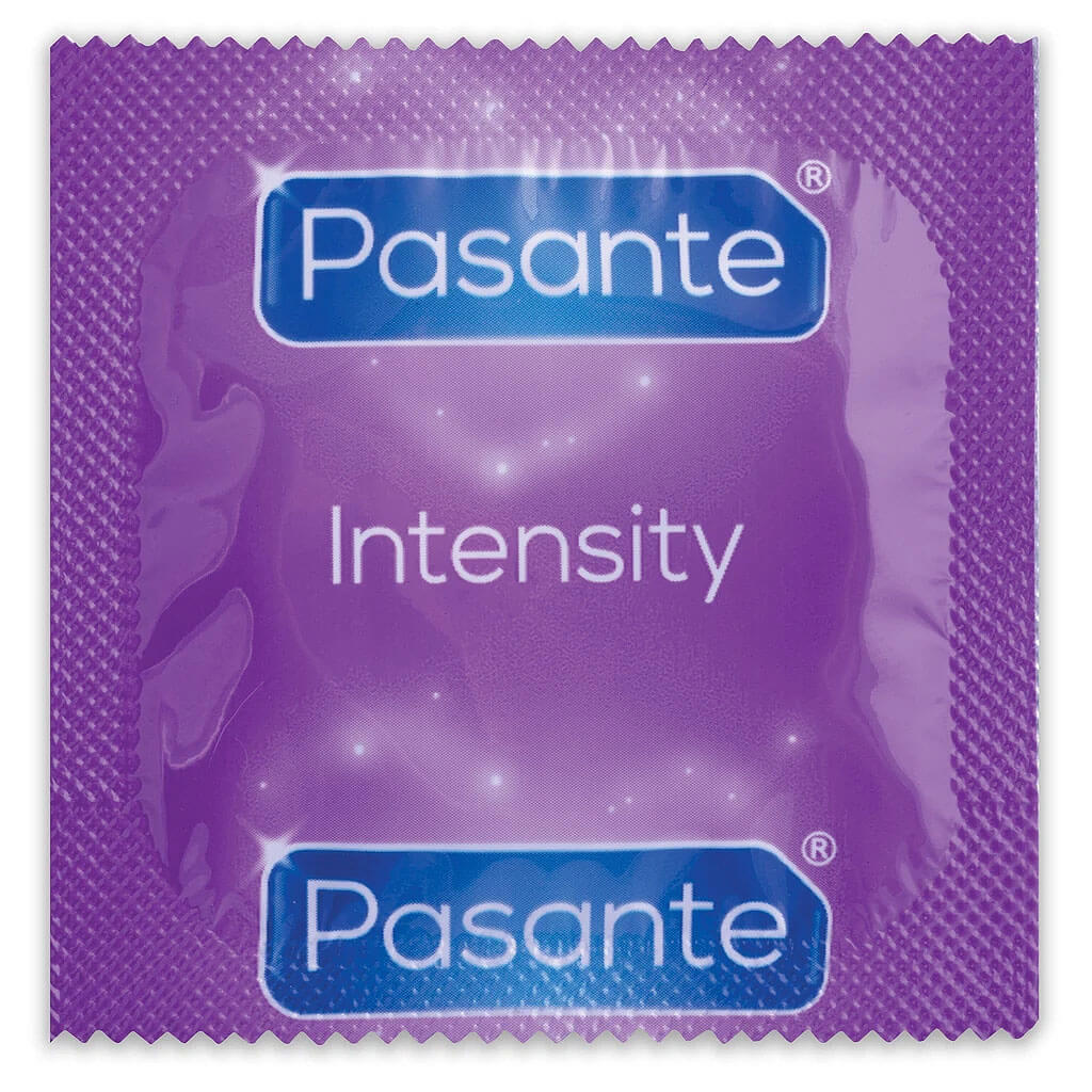 Pasante Intensity / Ribs & Dots (1ks), stimulačný kondóm
