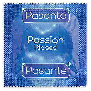 Pasante Passion / Ribbed (1ks), vrúbkovaný kondóm