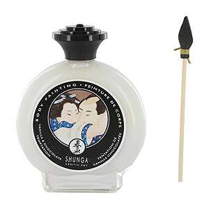 Maľovanie na telo s príchuťou vanilky Shunga Bodypainting Vanilla & Chocolate Temptation 100 ml