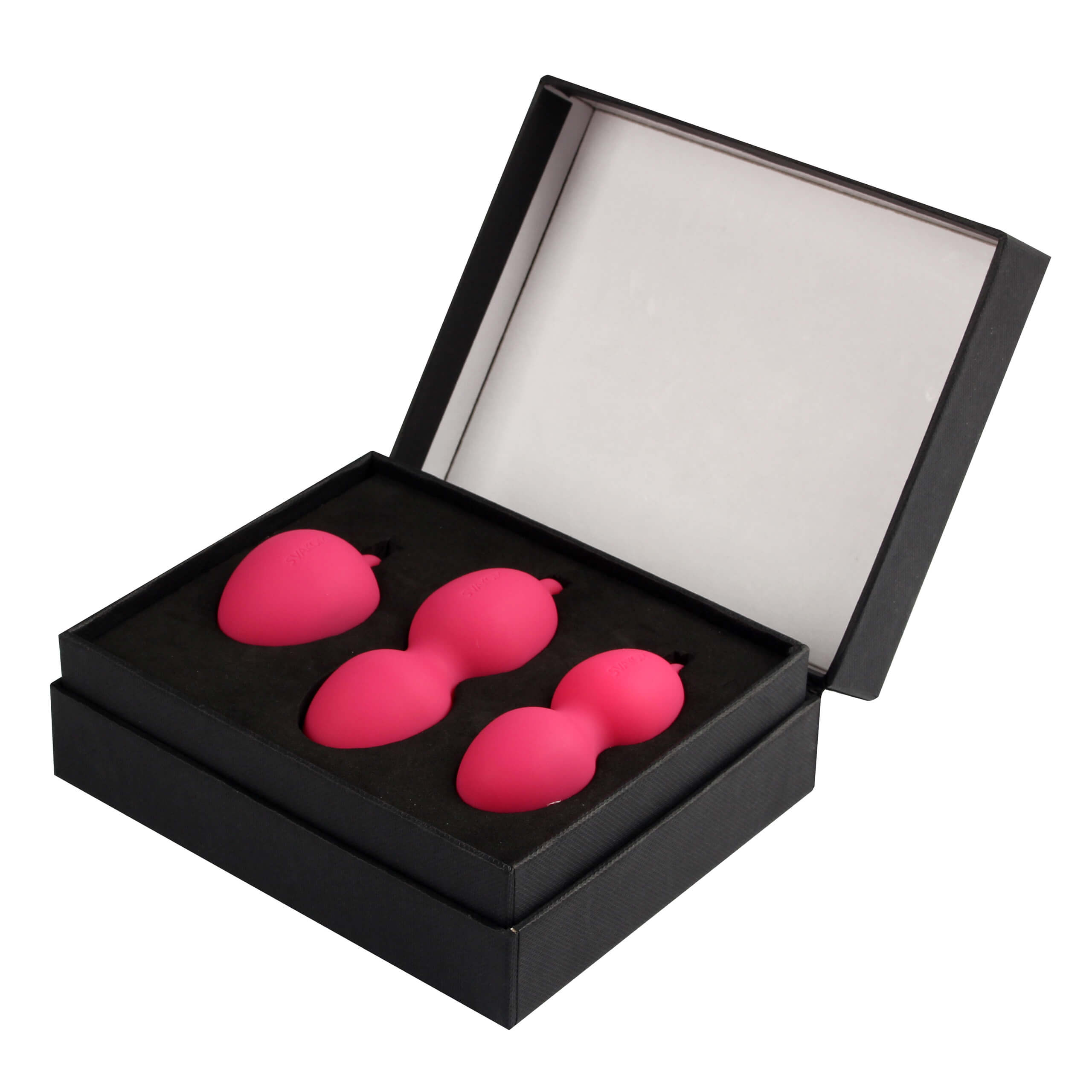 SVAKOM Nova Kegel Balls Plum Red set 3 luxusných guličiek k cvičeniu