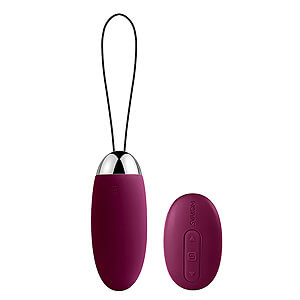 SVAKOM Elva Remote-Controlled Smart Vibrating egg Violet, fialové vibračné vajíčko s diaľkovým ovládaním 8 x 3,2 cm