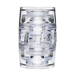 Fleshlight Quickshot Pulse, číry obojstranný masturbátor 11 cm
