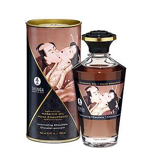 Afrodiziakálny hrejivý olej Shunga Aphrodisiac Warming Oil Intoxicating Chocolate 100 ml