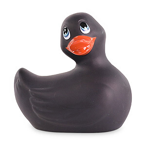 Vibračná kačička Big Teaze Toys - I Rub My Duckie 2.0 Black