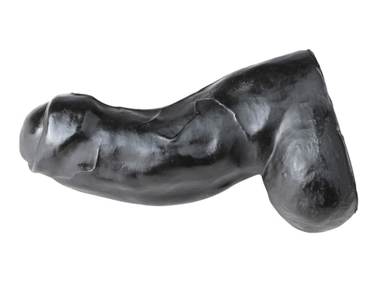 All Black Dildo 17 cm, masívne realistické dildo s priemerom 6 cm