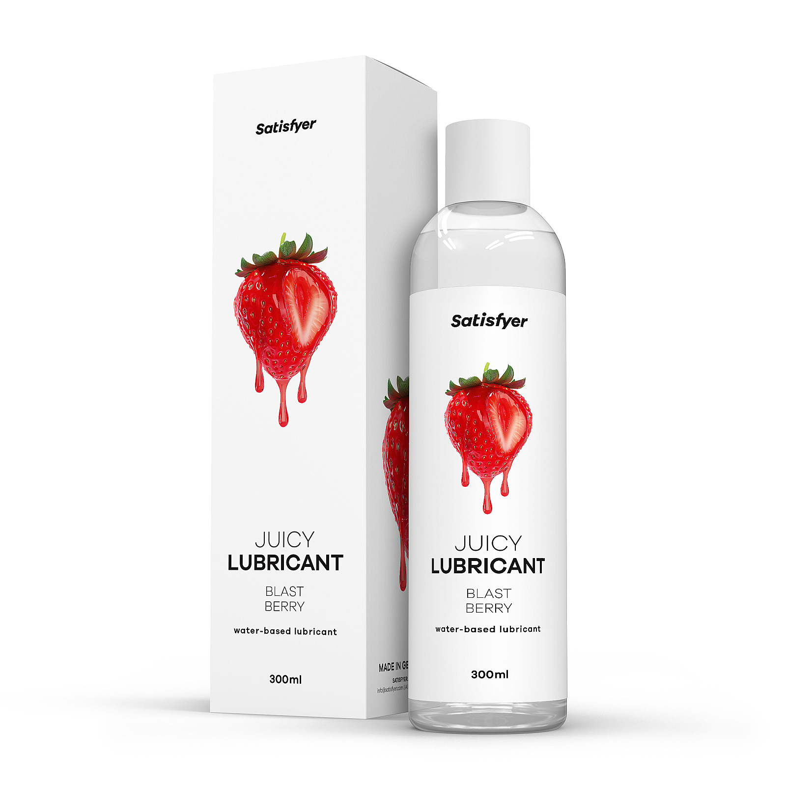 Satisfyer Juicy Lubricant 300 ml (Blast Berry), jahodový lubrikačný gél