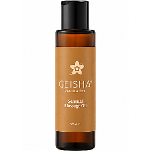 Geisha Sensual Massage Oil Vanilla Sky (200 ml), vanilkový masážny olej