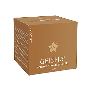 Geisha Sensual Massage Candle Vanilla Sky (145 ml), masážna sviečka s vanilkou