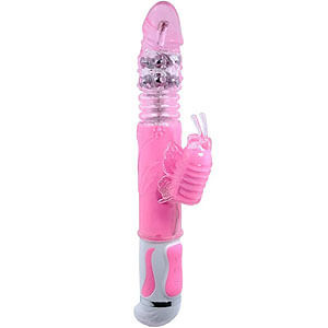 Baile Fascination Bunny Vibrator Pink - multifunkčný vibrátor