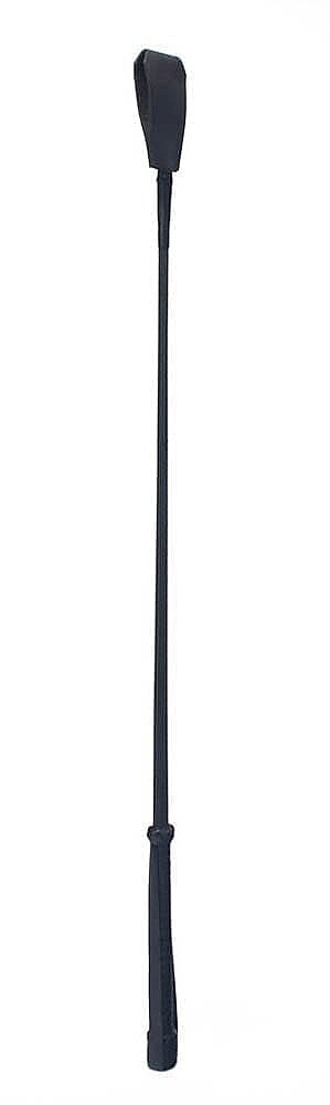 Devil Sticks Crop Polished Grain Leather black