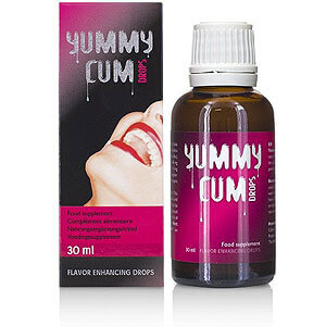 Yummy Cum Drops 30ml, kvapky zlepšujúce chuť spermie