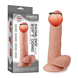 LoveToy Skinlike Soft Cock 7" (18 cm), realistické dildo s prísavkou