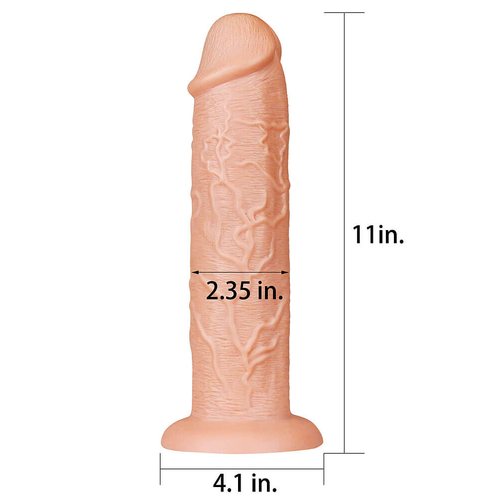 LoveToy Realistic Long Dildo 11" (27 cm), realistické dildo s prísavkou