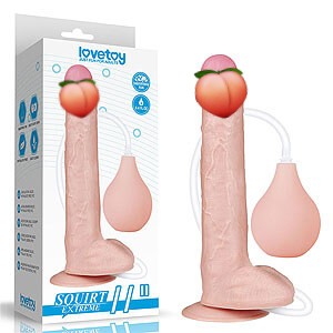 LoveToy Squirt Extreme Dildo 11" (28 cm), realistické striekajúcej dildo