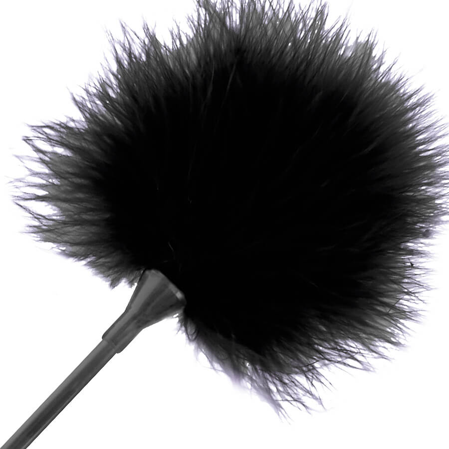 Darkness Black Feather - čierne šimrací pierko 42 cm