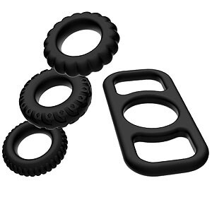 Addicted Toys Cock Ring Set (4 kusy)