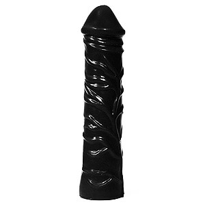 All Black Realistic XXL Dildo 32 cm, obrovské dildo s žilkami, priemer 7 cm