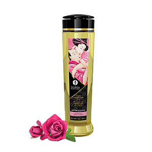 Profesionálny masážny olej Shunga Erotic Massage Oil Aphrodisia Roses 240 ml