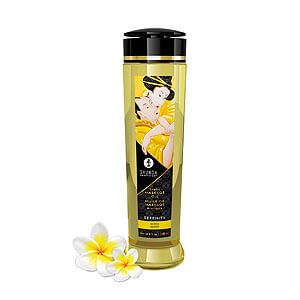 Profesionálny masážny olej Shunga Erotic Massage Oil Serenity Monoi 240 ml