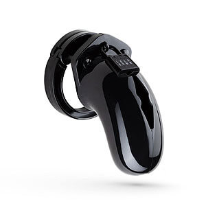 Lockdown Chastity Cage Black (Medium), elegantná klietka na penis