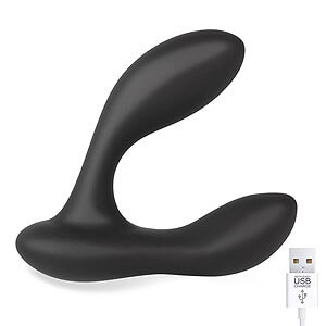 Brett Prostate Massager Remote Control (Čierny)