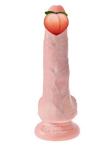 Pipedream King Cock 6" (15 cm), dildo so semenníkmi