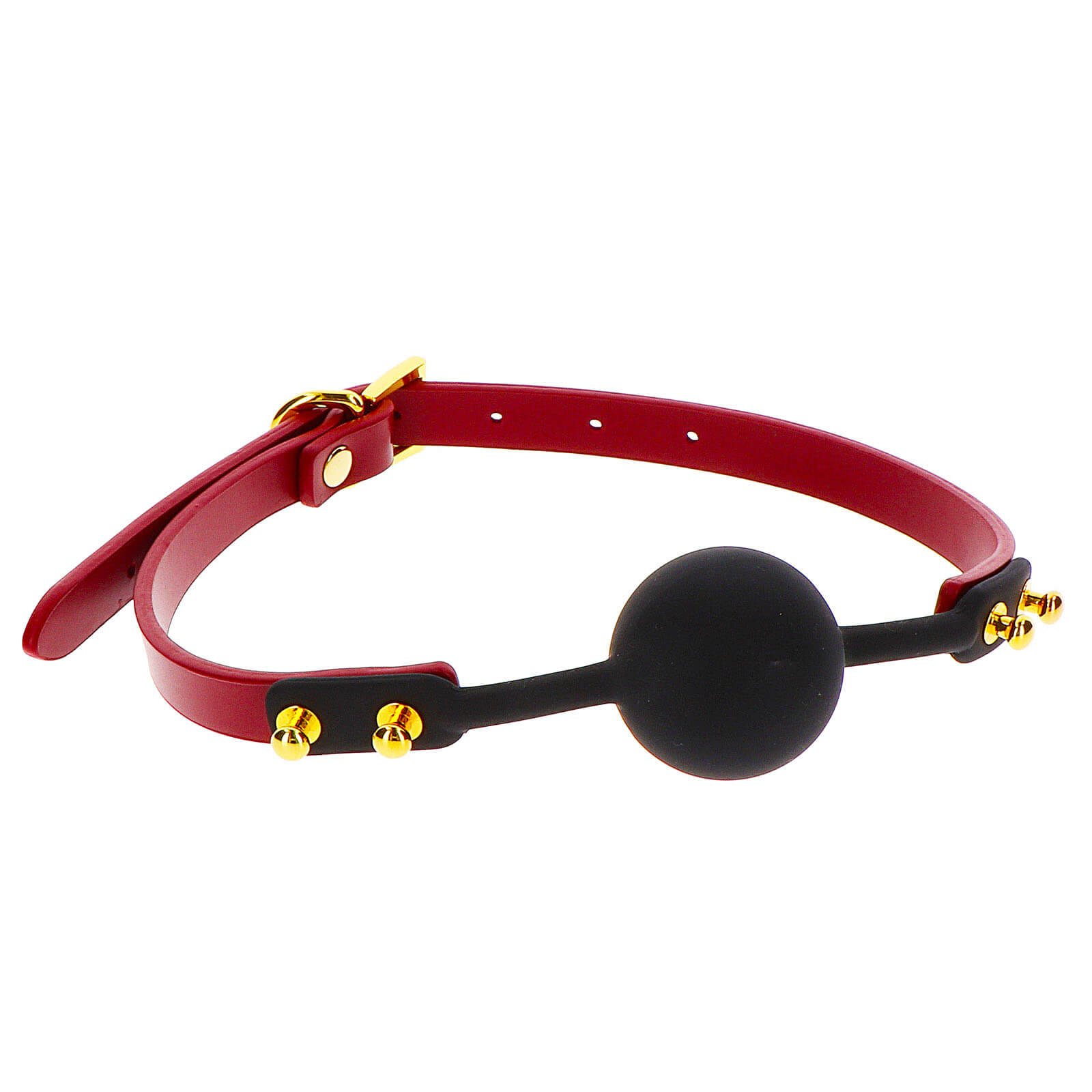 TABOOM Bondage In Luxury Silicone Ball Gag (Red)