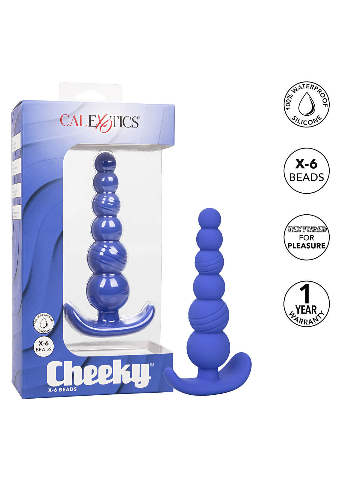 CalExotics Cheeky X-6 Beads (Blue)