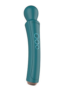 XoCoon The Curved Wand (Green), ergonomický masážny vibrátor