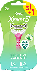 Wilkinson Sword Xtreme3 Sensitive Comfort (4 ks), dámske holiace strojčeky