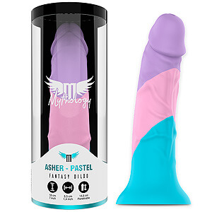 Mythology Asher Pastel M (18 cm), farebné silikónové dildo