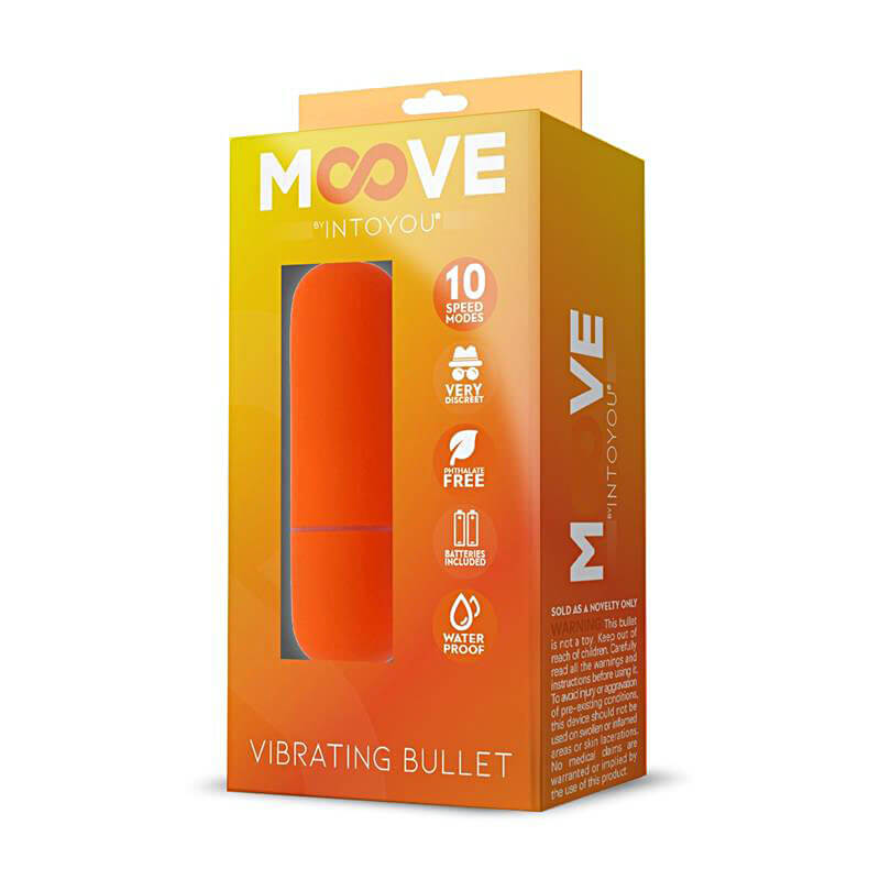 Moove Vibrating Bullet (Orange), mini vibrátor na batérie