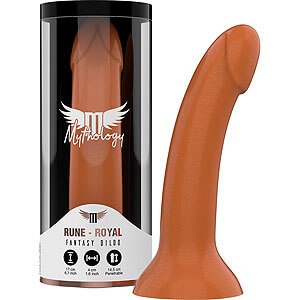 Mythology Rune Royal M (17 cm), bronzové silikónové dildo