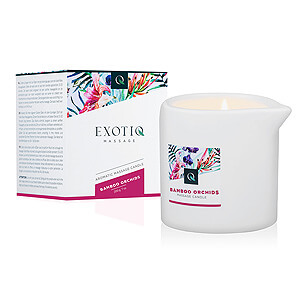 Exotická masážna sviečka ExotiQ Massage Candle Bamboo Orchids 200g