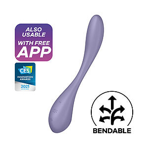 Satisfyer G-Spot Flex 5+ (Lilac), vibrátor na bod G