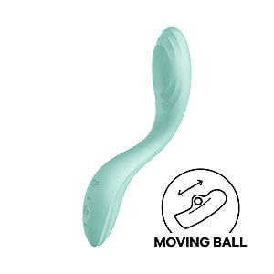 Satisfyer Rrrolling Pleasure (Mint), vibrátor na bod G s rotujúcou guličkou