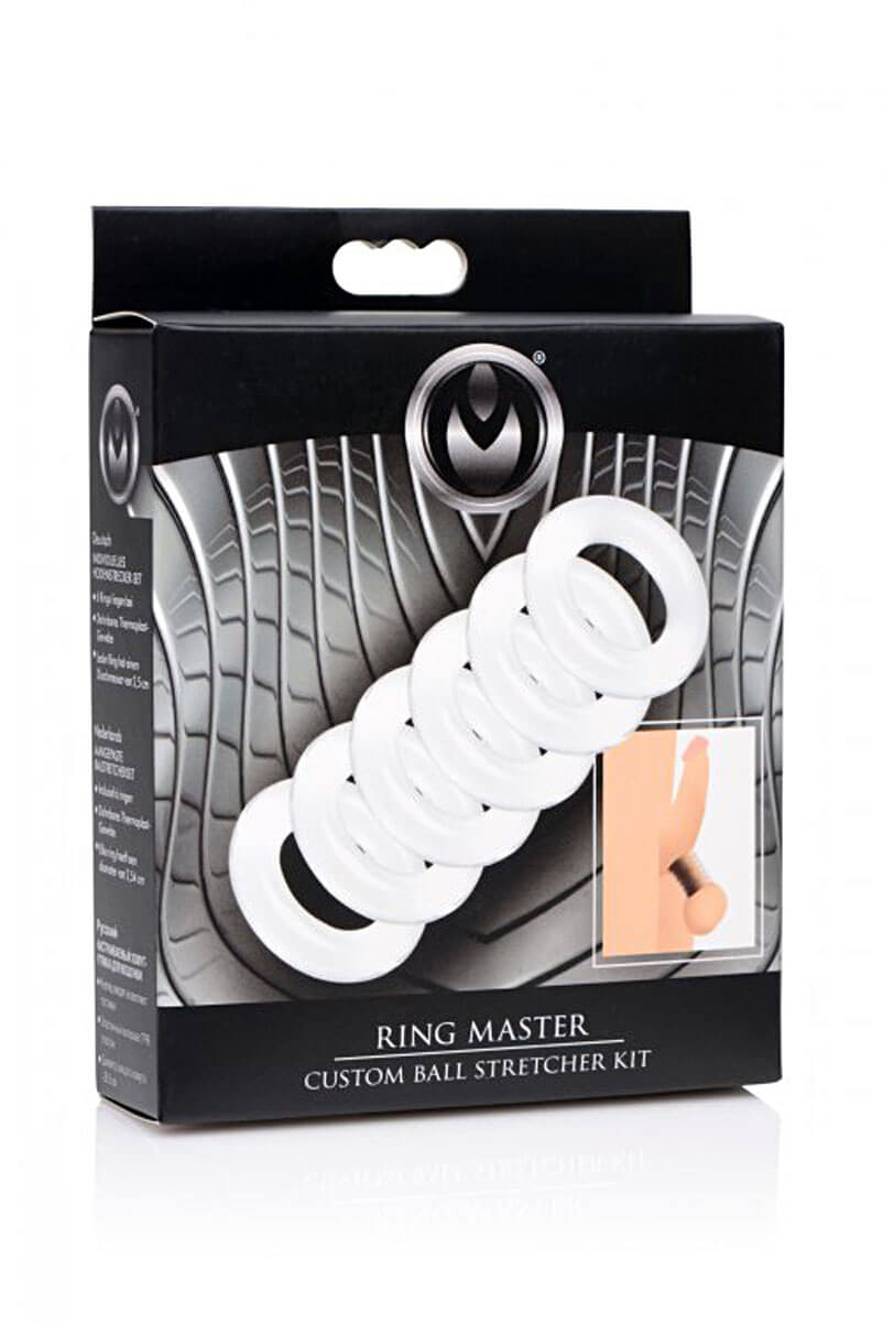 Master Series Ring Master Ball Stretcher Kit, krúžky na penis