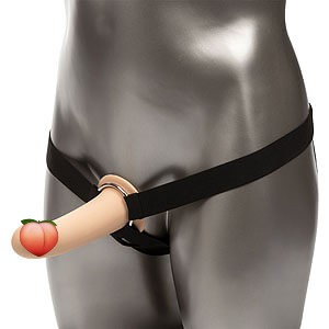 CalExotics Maxx Extension with Harness (Skin), dutý strap-on penis