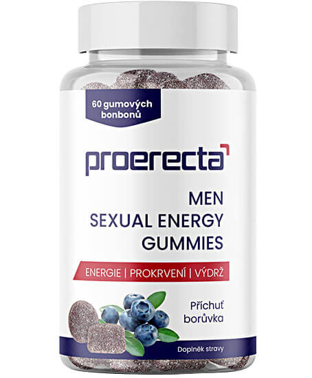 Proerecta Sexual Energy Gummies (60 žuvačiek), želatínové cukríky na podporu erekcie